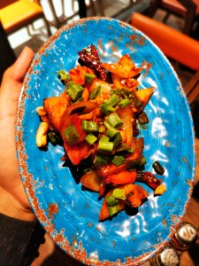 Smoked chili and cashew paneer